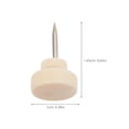 thumbnail image 2 of HONMEET 50 Pcs Decorative Push Pins for Wall in Light Yellow Metal for Office Use and DIY Projects, 2 of 6