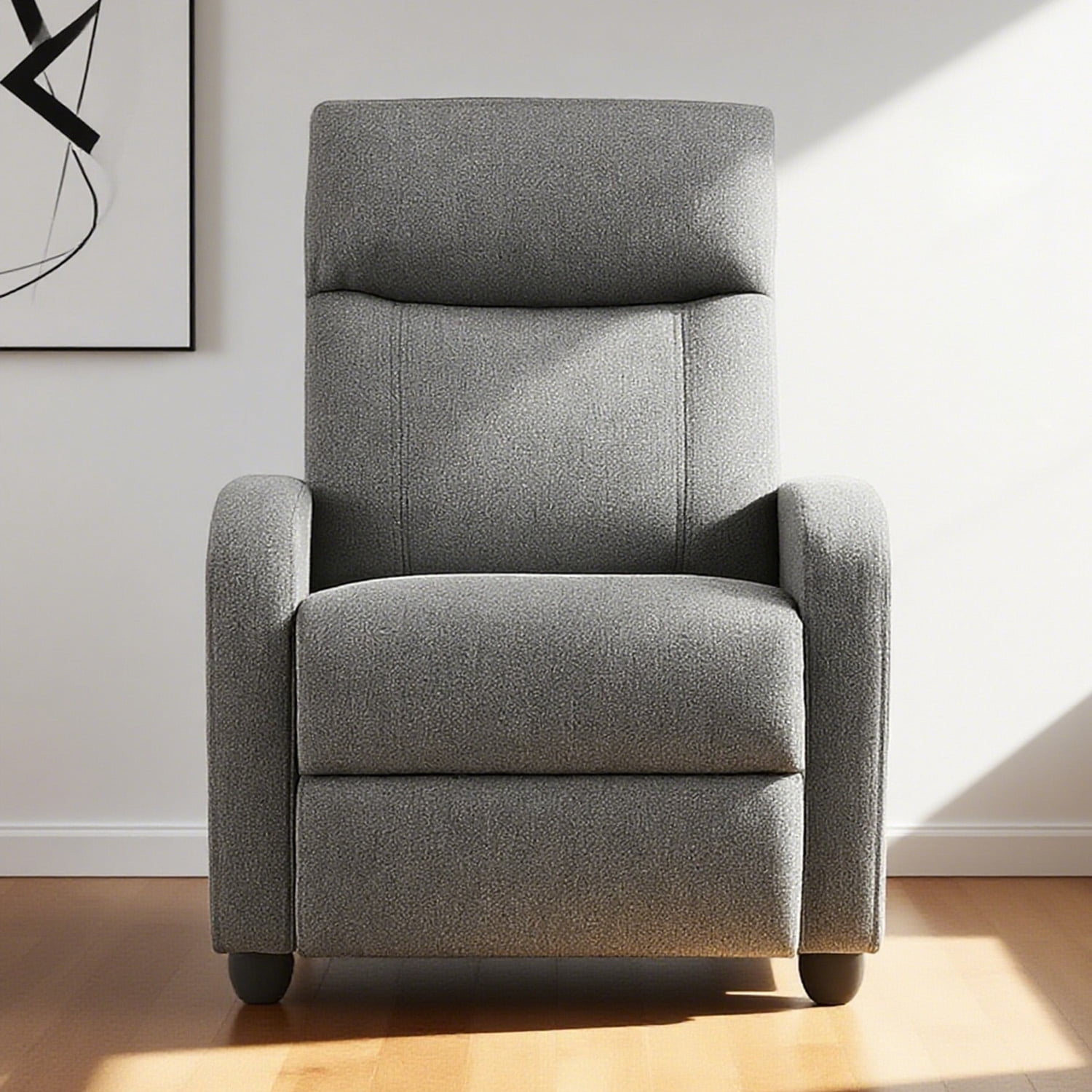 CONCETTA Massage Recliner Sofa Chair, 160° Reclining, Vibration Massage, 275lb Capacity, Grey