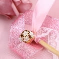 thumbnail image 6 of 20Pcs Wedding Birthday Party Silk Lace Ribbon with Bells Streamers Wands Fairy Stick (Pink), 6 of 8
