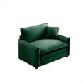 thumbnail image 6 of Dtwnek Corduroy Single Seat Sofa Chair with 1 Pillow, Upholstered Club Chair for Living Room, Bedroom, Office, Green, 6 of 9