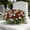 C, variant on Artificial Cemetery Flower, Outdoor Grave Saddle Headstone Decorations, Rose Memorial Day Flowers for Gravesite