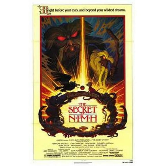 Pop Culture Graphics The Secret of Nimh Movie Poster - 11 x 17
