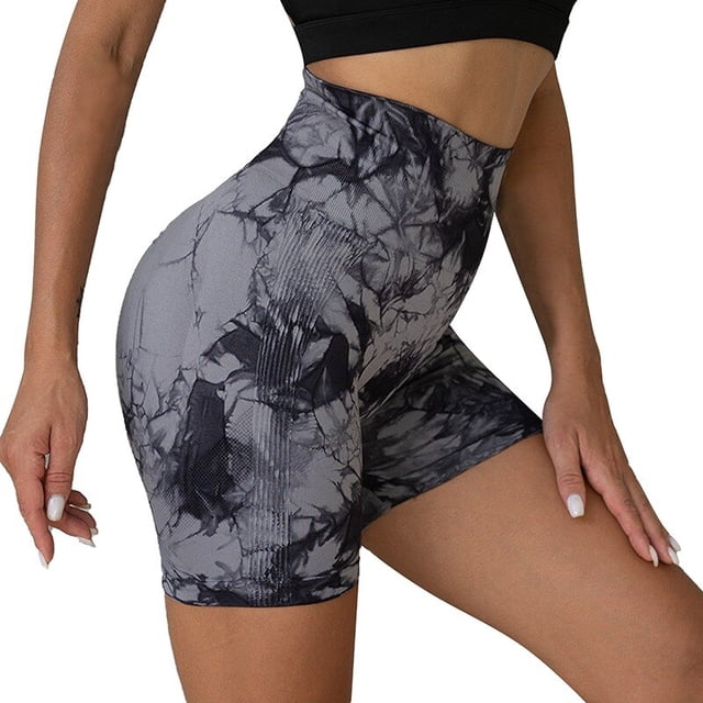 Pantalones cortos de Yoga sin costuras para Mujer, Shorts de cintura alta con efecto Push-Up, para correr, ciclismo y gimnasio, novedad de verano