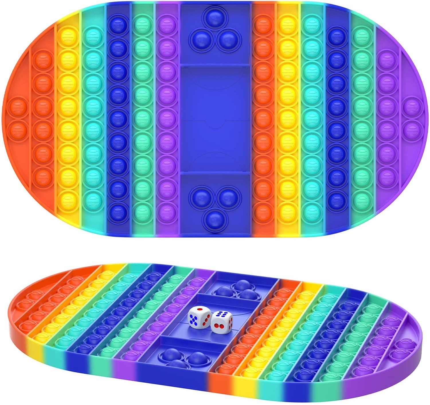 Big Jumbo Pop Its It Fidget Giant Mega Push Bubble Popit Poppet Popper  Figet Large Huge Rainbow Poppit Pop-It Popet Game Chess Board Sensory  Figette For Kids Adult - Walmart.com