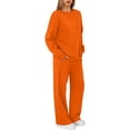 thumbnail image 6 of Sweatsuits Women 2 Piece Outfit Matching Lounge Sets Fall Outfits 2026 Fashion Clothing Crew Neck Track Suit Casual Daily Wear, 6 of 6