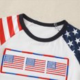 thumbnail image 6 of NOLDARES 4th of July Baby Boy Outfit Short Sleeve T-Shirt and Elastic Waist Shorts with Pockets 2Pcs Summer Clothes American Flag Print(White,12-18 M), 6 of 7