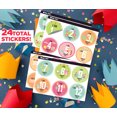 thumbnail image 5 of Inkdotpot 12 Month BabyMilestoneStickerBoy/Girl-MonthlyMilestoneRoundStickers, Record Newborns First Year Infant Baby Photo Props (Cute Animals), 24 Count-4 Inches, 5 of 7