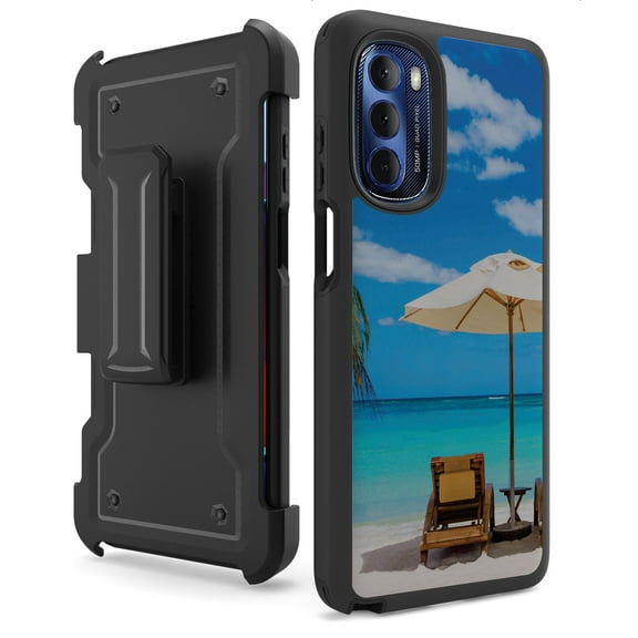Duo Shield Kombo Designed For Moto G Stylus 5G 2022 Case Sport, Travel And Food Series