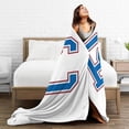 thumbnail image 5 of Presbyterian A College Logo Fleece Blanket, Very Soft Microfiber Flannel Blanket for Couch Warm and Cozy for All Seasons, Black, 5 of 6