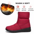 thumbnail image 3 of Knivor Women Front Zip Quilted Winter Snow Boots Fleece Lined Non‑Slip Ankle Boots for Women Cold Weather Daily Outdoor Footwear, 3 of 9