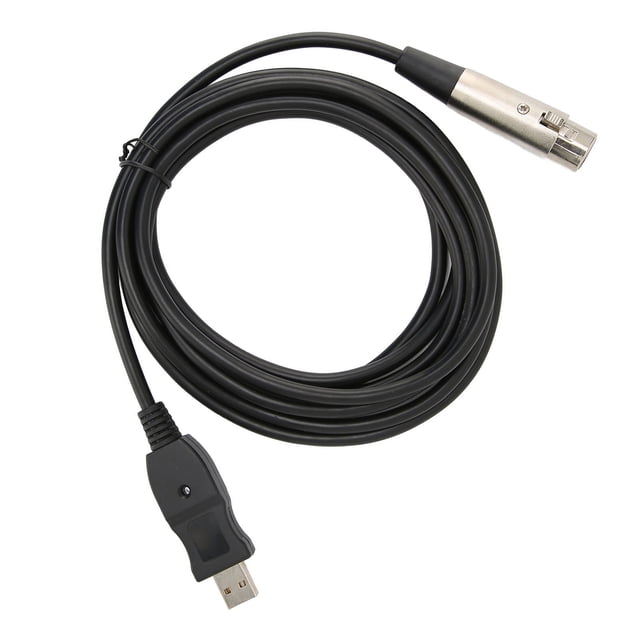 Cable del Convertidor de Micrófono USB al Cable Adaptador Xlr Con Tarjeta de Sonido para la Grabación de instrumentos Musicales Karaoke