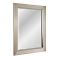 thumbnail image 3 of Head West Brushed Nickel Rectangular Framed Beveled Accent Wall Vanity Mirror - 26 x 32, 3 of 8