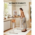 thumbnail image 5 of Kyspho Electric Standing Desk, 44 x 24 Inches Height Adjustable Stand up Desk, Sit Stand Home Office Desk, with Two-Piece Desktop (Light Vintage Brown), 5 of 7