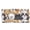 Cartoon Dogs Pattern, variant on Music Note Piano Trifold Wallet for Travel, Leather Trifold Credit Card Holder with Large Capacity Buckle Women's Trifold Wallet