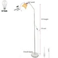 thumbnail image 5 of SUSUZI 60 inch White Floor Lamp for Bedroom Living Room, Modern Dimmable Standing Lamps - Bulb Included, 5 of 8