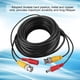 thumbnail image 2 of Cable de extensión de CCTV BNC + 2.1mm Cable de Video coaxial de CC para residencial Comercial, Adecuado para TV, Monitor LCD, Sistema de CCTV, etc.(10m) EOTVIA NO, 2 of 6