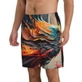 thumbnail image 2 of Logiee Dynamic Fire Bird Art Print Mens Swim Trunks Quick Dry Board Shorts,Breathable Hawaii Beach Shorts Swimwear Bathing Suits-XX-Large, 2 of 6