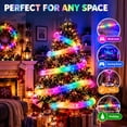 Faux Fur Neon Light Strip, 360° All-Round Glow Plush Flexible Multi ...