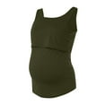 thumbnail image 3 of Womens Maternité Régulière Ourlet Sale Tee-Shirt Décontracté Sans Manches Col Rond Base Nourrice T-Shirt Top Allaitement, 3 of 5