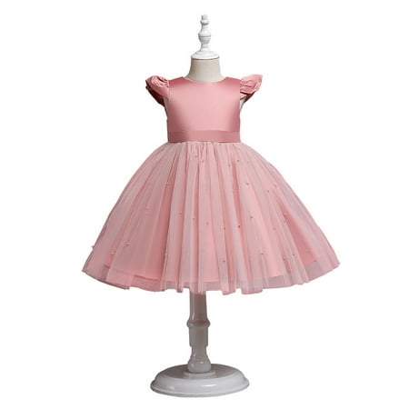 

Girls Tulle Flower Princess Wedding Dress for Toddler and Baby Girl
