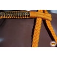 thumbnail image 3 of Orange Horse Bridle Headstall Flat Braided Paracord Crystal Hilason, 3 of 3