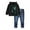 A-Black2, variant on Jamsmile Toddler Boys Outfit Sets Cute Dad Letters Print Long Sleeve Hoodie + Denim Pants Suits Autumn Kids Outfits
