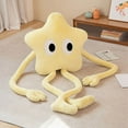 thumbnail image 2 of ZJNGJC Large Star Throw Pillow Long Legs Stuffed Toy For Kids Soft Hugging Friend Cute Stuffed Animals Soft Plushies, Star Throw Pillow Plush Toys Gift Yellow, 2 of 5