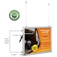 thumbnail image 3 of M&T Displays Best Buy LEDbox Double Sided LED Backlit Poster Frame 22x34 Inch Silver 1" Aluminum Profile Front Loading Photo Picture Advertisement Sign Holder Mitered Corner Anti Glare Cover, 3 of 11