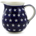 thumbnail image 3 of Polish Pottery 14 oz Pitcher (America The Beautiful Theme) Hand Painted in Boleslawiec, Poland + Certificate of Authenticity, 3 of 6