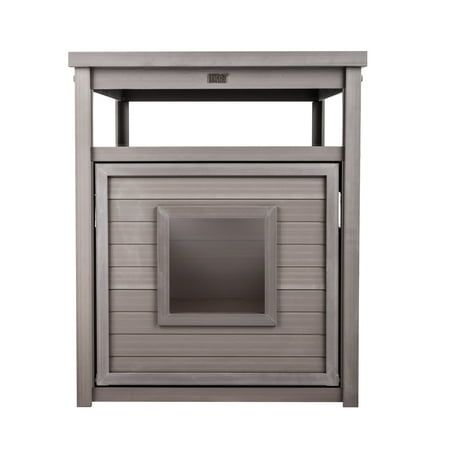 UPC: 0896819003918 | New Age Pet ECOFLEX® Jumbo Litter Box Cover End Table – Grey