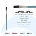 thumbnail image 2 of Mimik Professional Watercolor Brushes - Flat 1/2" - Synthetic Squirrel Hair - Natural Bristle Artist Brushes for Watercolors, Gouache & Acrylics - Imitates Natural Squirrel and Sable Hair, 2 of 7