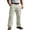 10# White, variant on Cargo Pants for Men Elastic Waist Work Pants with Drawstring Multi Pockets Hiking Lightweight Tactical Trousers Army Green S