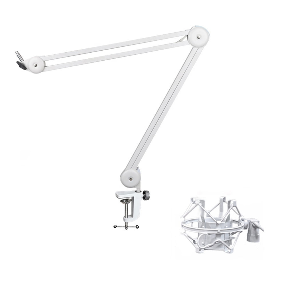 Foldable Mic Boom All Metal Microphone Arm Stand Holder with/without Shockproof Mount for Podcasters and Streamers