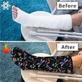 thumbnail image 7 of COEQINE Dragonfly Leg Cast Cover Floral Large Cast Sleeve for Foot Leg Protector Broken Leg Shower Cast Cover Reusable Cast and Bandage Protector Outdoor Cover After Surgery Gifts, 7 of 7