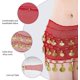 thumbnail image 4 of Falda de danza del vientre para mujer, estilo sexy, con pañuelo para la cadera, cinturón de monedas y cuentas doradas., 4 of 9