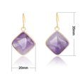 thumbnail image 4 of Earrings for Women Gold Color Hook Dangle Eardrop Quartz Geometric Earring, 4 of 6