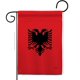 thumbnail image 1 of Breeze Decor 58222 Albania Bandera de jardín con impresión de 2 caras, 13 x 18,5 pulgadas., 1 of 1