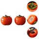 thumbnail image 3 of 2 unids tarros de almacenamiento cerámico caqui en forma de té caddy decoradora (naranja), 3 of 7