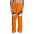 thumbnail image 4 of ATOGUTA Lounge Pants for Boy Funny Graphic Sweatpants Athletic Sports Pants for Kids Size 4T-14, Orange, 4 of 5