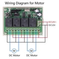 thumbnail image 4 of stanreset Universal Garage Door Receiver DC 12V 4 Button 4 Channel Relay Remote Control Light Lamp Switch Controller, 4 of 8