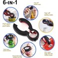 thumbnail image 5 of 6 In 1 Multifunction Bottle Opener, Stainless Steel Manual Can Opener For Arthritis Hands, Non-slip Open Sesame Can Opener Lid Twist Off, 5 of 5