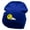 Royal, variant on Sunny Smile Embroidered 12 Inch Long Knitted Beanie - Royal OSFM