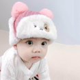 thumbnail image 4 of Toddler Kids Infant Winter Hat,Earflap Knit Warm Cap Fleece Lined Beanie for Baby Boys Girls, 4 of 5