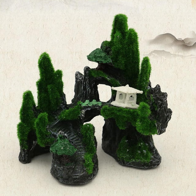 Adorno De Acuario Salvador paisaje De rocalla pecera decoración montaña artificial roca cueva piedra fondo accesorios 1 pieza