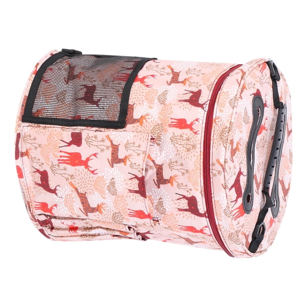 Uadme Bolsa de almacenamiento de tejer, bolsa de almacenamiento de hilo portátil, bolsa organizadora de hilo, bolsa de mano redonda para hilos, bolsa de gancho de ganchillo para hilos, proyectos de