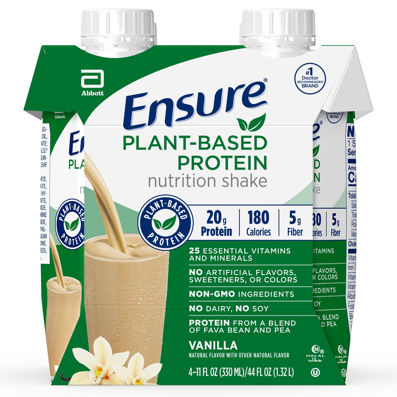 ensure-100-plant-based-vegan-protein-nutrition-shakes-with-20g-fava