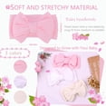 thumbnail image 2 of 3PCS Handmade Baby Girls Headbands Soft Stretchy Nylon Hair Bands Hair Accessories with Bows for Newborn Baby Girls Infant Toddlers Kids, 2 of 7