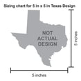 thumbnail image 2 of 5in x 5in Orange Texas Sticker, 2 of 3