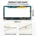 thumbnail image 4 of 2-Pack Aluminum License Plate Frame with 2 Holes for GM License Plate Cover with Free Screws Vibrant Yellow Sunflowers, 4 of 8