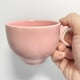 thumbnail image 3 of Taza de café de cerámica rosa con juego de vajilla a juego, juego de platos de flores, café, té y leche como regalo para su madre., 3 of 6